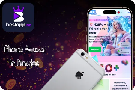 Ice Casino on iPhone with home screen shortcut setup