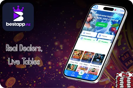 Live dealer roulette and blackjack tables in the Ice Casino